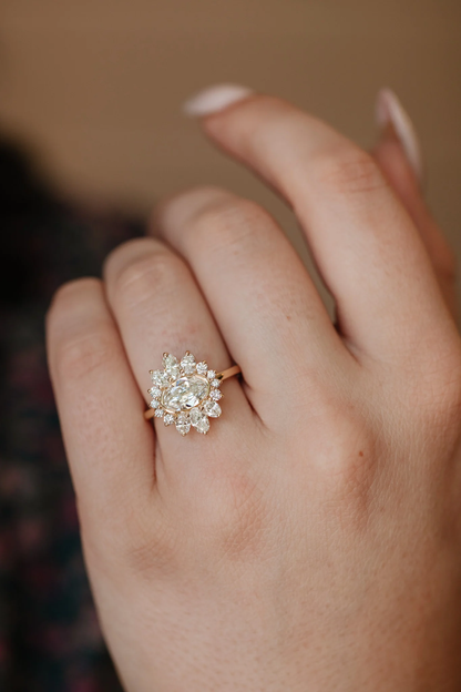 Celeste Lab Grown Round Diamond Ring